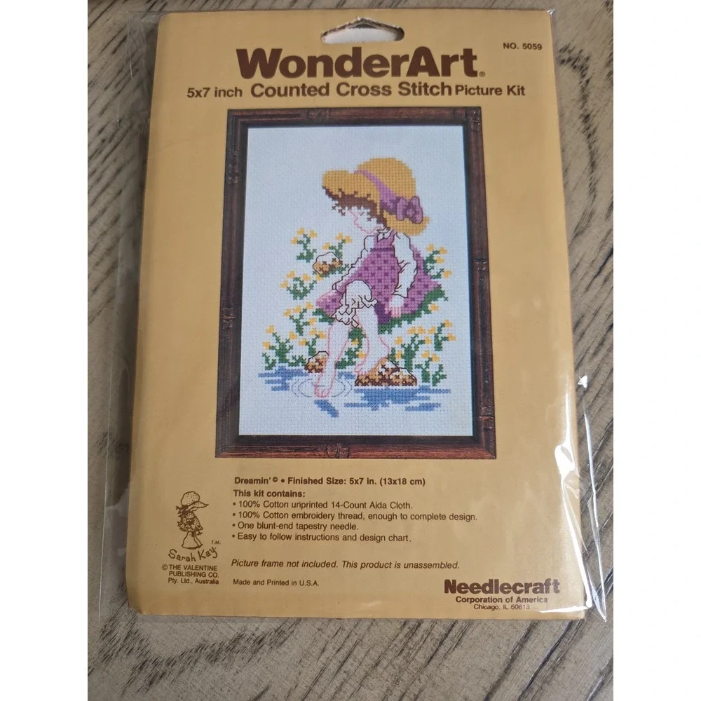 Vintage Cross Stitch Kits Dimensions Wonder Art Pairs New Friends Cats Dreamin